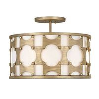  Carter Semi Flush Mount Ceiling Light - Burnished Gold