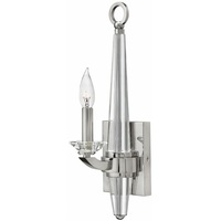  Ascher 1 Bulb Wall Sconce - Polished Nickel