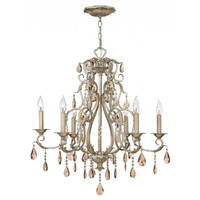  Carlton Mid Sized Chandelier Chandelier - Silver Leaf