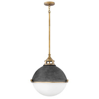  Fletcher Down Light Pendant Light - Aged Zinc