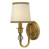  Morgan 1 Bulb Wall Sconce - Brushed Bronze