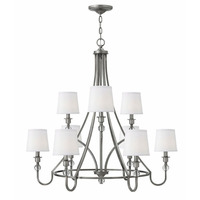  Morgan Large Foyer Chandelier Chandelier - Antique Nickel