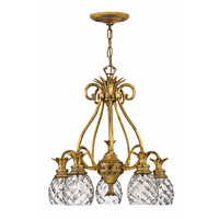  Plantation Mid Sized Chandelier Chandelier - Burnished Brass