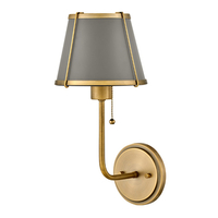  Clarke 1 Bulb Wall Sconce - Lacquered Dark Brass