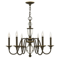  Eleanor Mid Sized Chandelier Chandelier - Light Oiled Bronze
