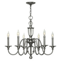  Eleanor Mid Sized Chandelier Chandelier - Polished Antique Nickel