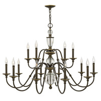  Eleanor Large Foyer Chandelier Chandelier - Light Oiled Bronze