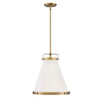 Lark Down Light Pendant Light - Lacquered Brass