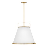  Lark Down Light Pendant Light - Lacquered Brass