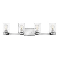  Miley 4 or More Bulb Bathroom Lighting - Chrome / Clear
