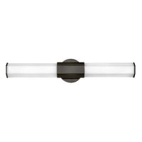  Facet 2 Bulb Bathroom Lighting - Black Oxide