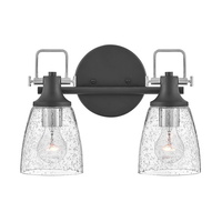  Easton 2 Bulb Bathroom Lighting - Black
