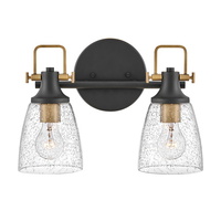 Bathroom Lighting (2 Bulbs) 14-1/2" Width Bathroom Lighting (2 Bulbs) 14-1/2" Width