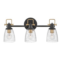  Easton 3 Bulb Bathroom Lighting - Black