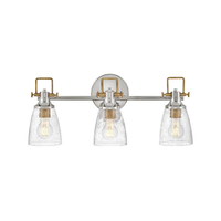  Easton 3 Bulb Bathroom Lighting - Polished Nickel