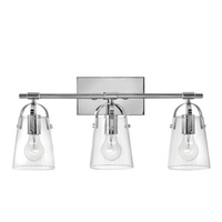  Foster 3 Bulb Bathroom Lighting - Chrome