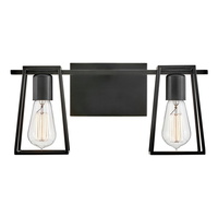  Filmore 2 Bulb Bathroom Lighting - Black