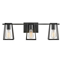  Filmore 3 Bulb Bathroom Lighting - Black