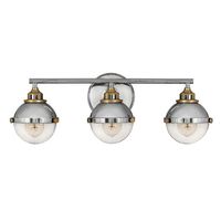  Fletcher 3 Bulb Bathroom Lighting - Polished Nickel