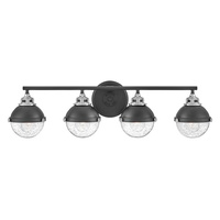  Fletcher 4 or More Bulb Bathroom Lighting - Black