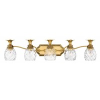  Plantation 4 or More Bulb Bathroom Lighting - Burnished Brass