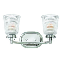  La Belle 2 Bulb Bathroom Lighting - Polished Nickel