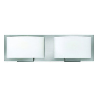  Mila 2 Bulb Bathroom Lighting - Brushed Nickel