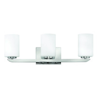  Kyra 3 Bulb Bathroom Lighting - Polished Nickel