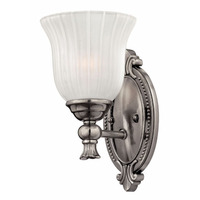  Francoise 1 Bulb Wall Sconce - Polished Antique Nickel