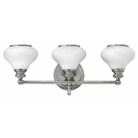  Ainsley 3 Bulb Bathroom Lighting - Polished Nickel