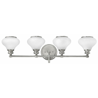  Ainsley 4 or More Bulb Bathroom Lighting - Polished Nickel