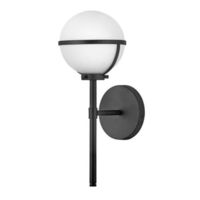  Hollis 1 Bulb Wall Sconce - Black