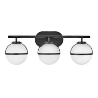  Hollis 3 Bulb Bathroom Lighting - Black