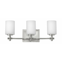  Laurel 3 Bulb Bathroom Lighting - Polished Nickel