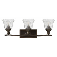  Bolla 3 Bulb Bathroom Lighting - Olde Bronze / Clear