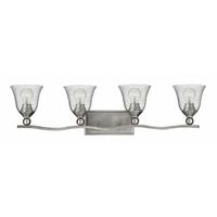  Bolla 4 or More Bulb Bathroom Lighting - Brushed Nickel / Clear