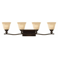  Bolla 4 or More Bulb Bathroom Lighting - Olde Bronze / Amber Seedy