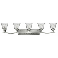  Bolla 4 or More Bulb Bathroom Lighting - Brushed Nickel / Clear