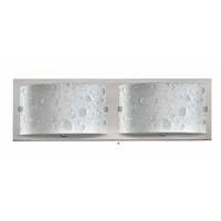  Daphne 2 Bulb Bathroom Lighting - Brushed Nickel