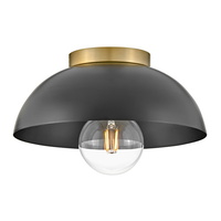  Stu Flush Mount Ceiling Light - Black