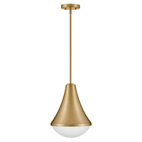  Haddie Down Light Pendant Light - Lacquered Brass