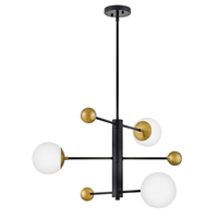  Auggie Mid Sized Chandelier Chandelier - Black