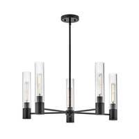  Shea Mid Sized Chandelier Chandelier - Black