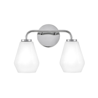  Gio 2 Bulb Bathroom Lighting - Chrome