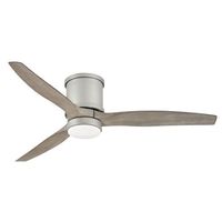  Hover Flush Large Fan (52'' to 59'') Ceiling Fan - Brushed Nickel