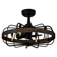  Eli Small Fans (up to 38'') Ceiling Fan - Matte Black / Driftwood