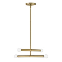  Millie Multi Light Pendant Light - Lacquered Brass