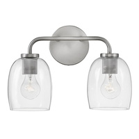  Percy 2 Bulb Bathroom Lighting - Antique Nickel