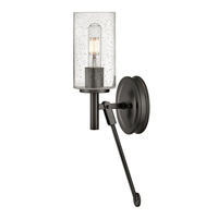  Collier 1 Bulb Wall Sconce - Black Oxide