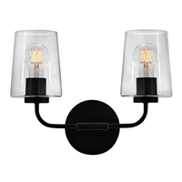  Kline 2 Bulb Bathroom Lighting - Black